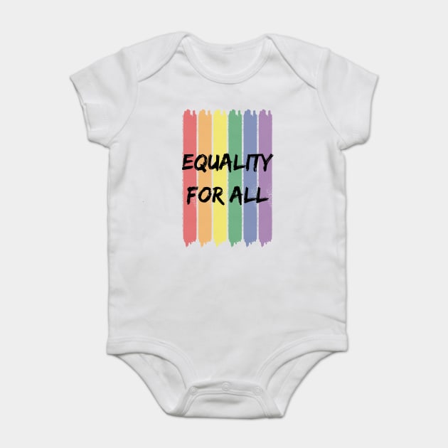 Pride Design for Equality Baby Bodysuit by WarFX Designs